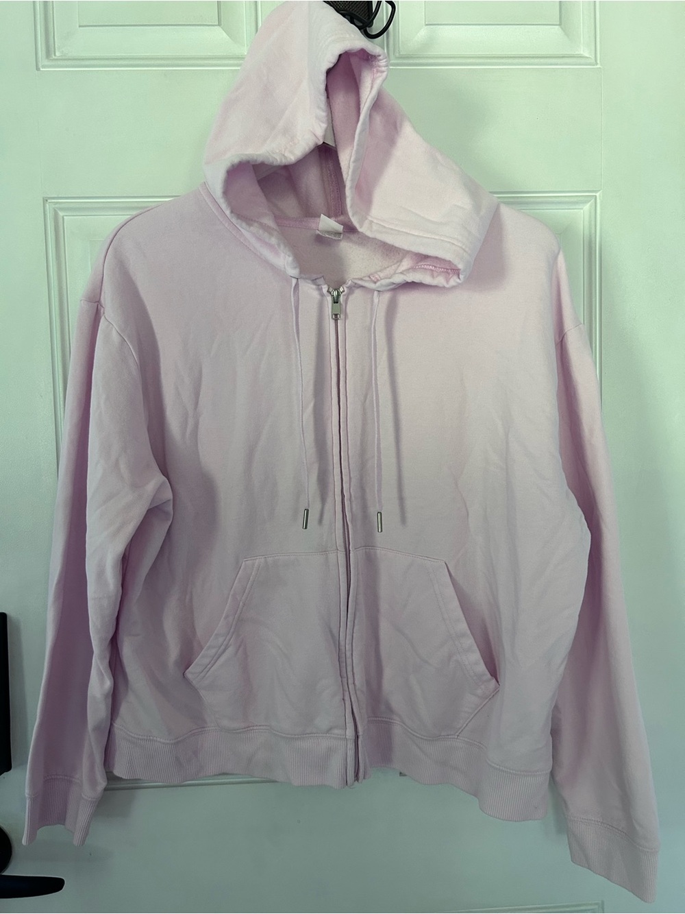 Auden Light Pink Full-Zip Hooded Sweatshirt